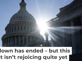 The sun has set on the latest government shutdown. Jim Watson/AFP via Getty Images